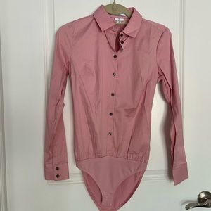 NWT - Express pink bodysuit never won, with tags